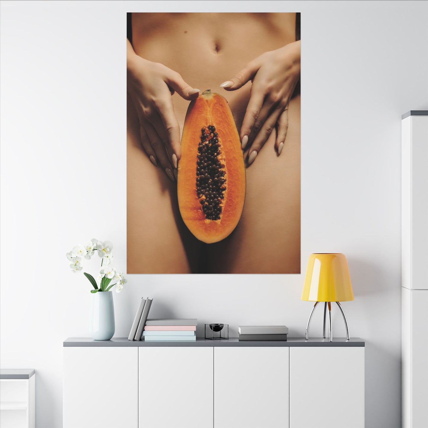 Sensual Papaya Photographic Print