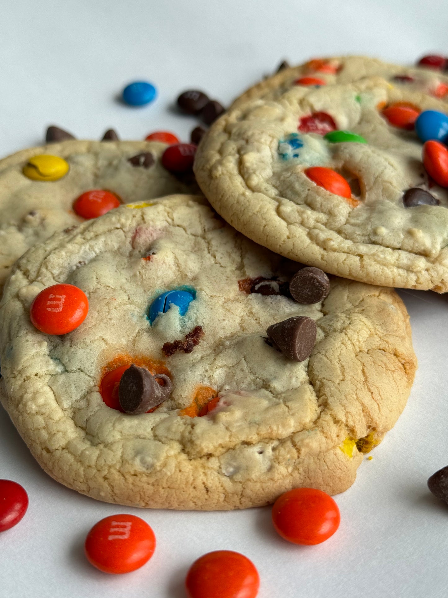 M&M Chocolate Chip Cookie