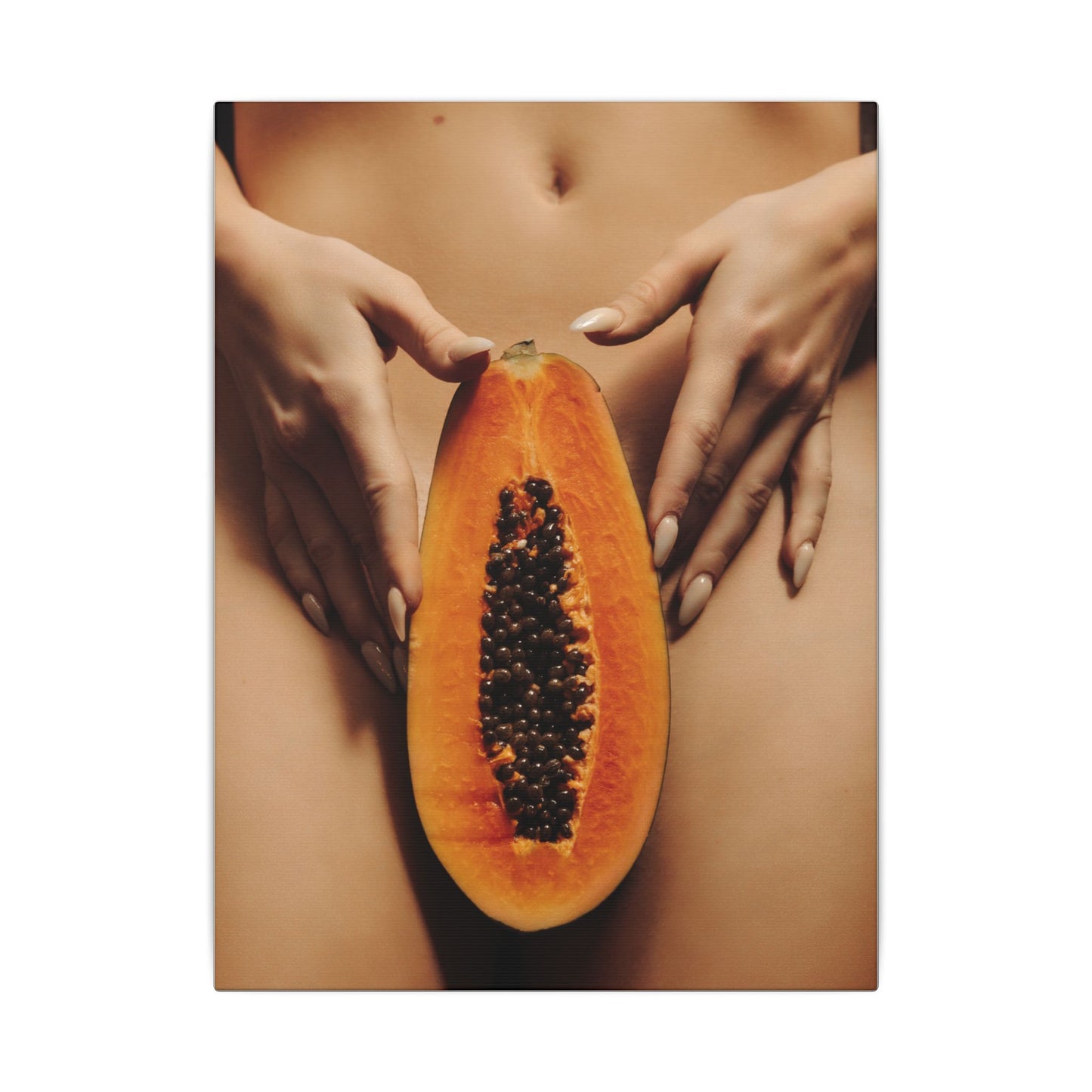 Sensual Papaya Photographic Print