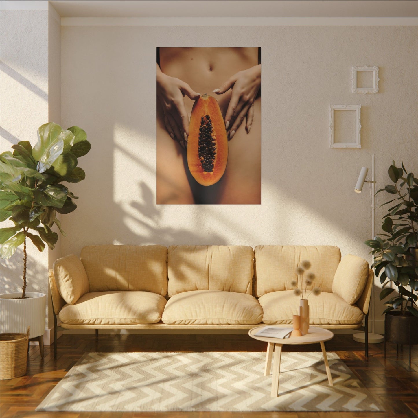 Sensual Papaya Photographic Print