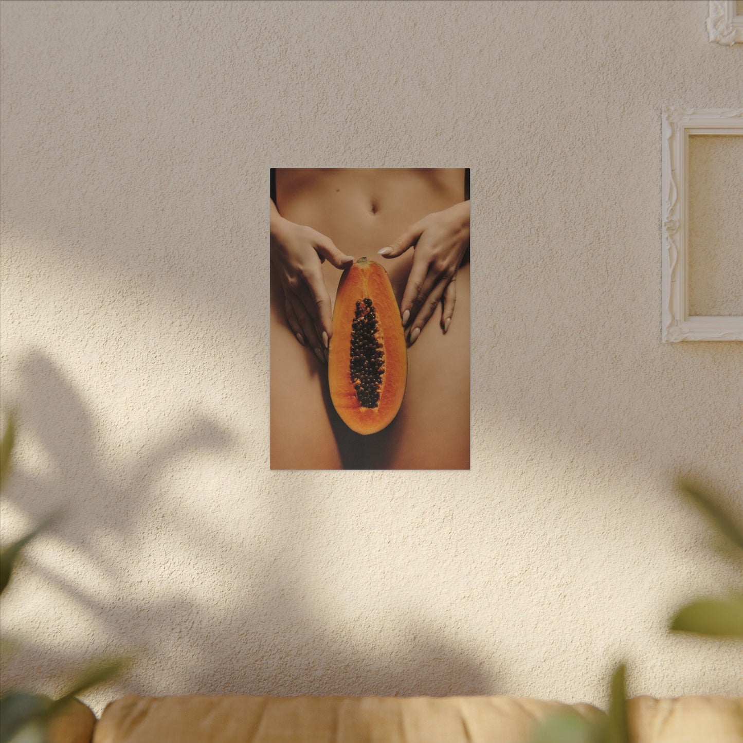 Sensual Papaya Photographic Print