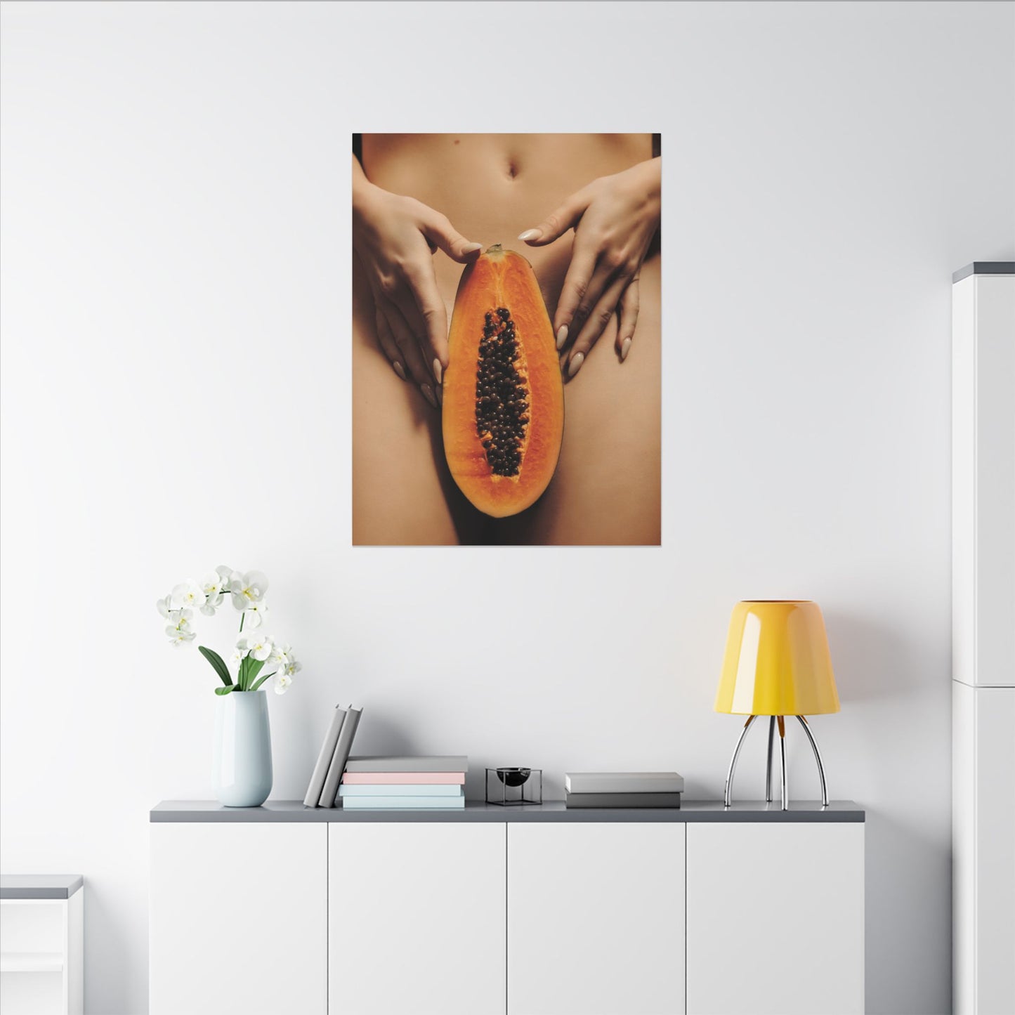 Sensual Papaya Photographic Print
