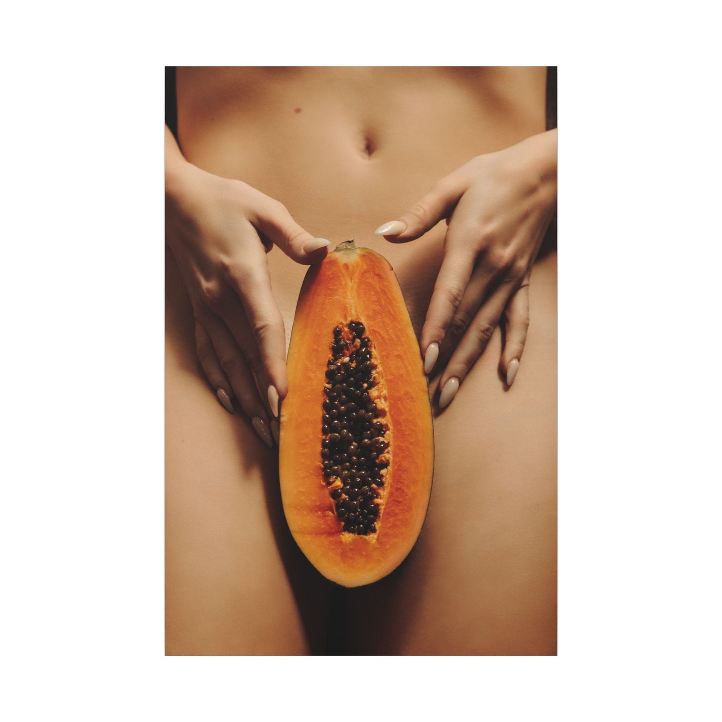 Sensual Papaya Photographic Print