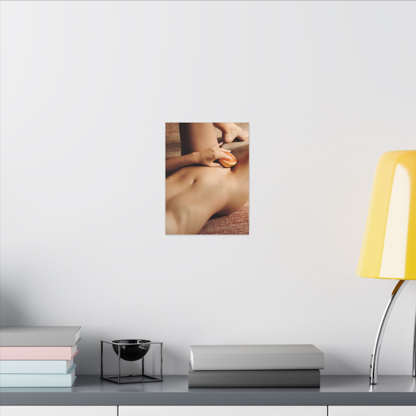 Matte Stretched Canvas - Sensual Retro Nude Art Print