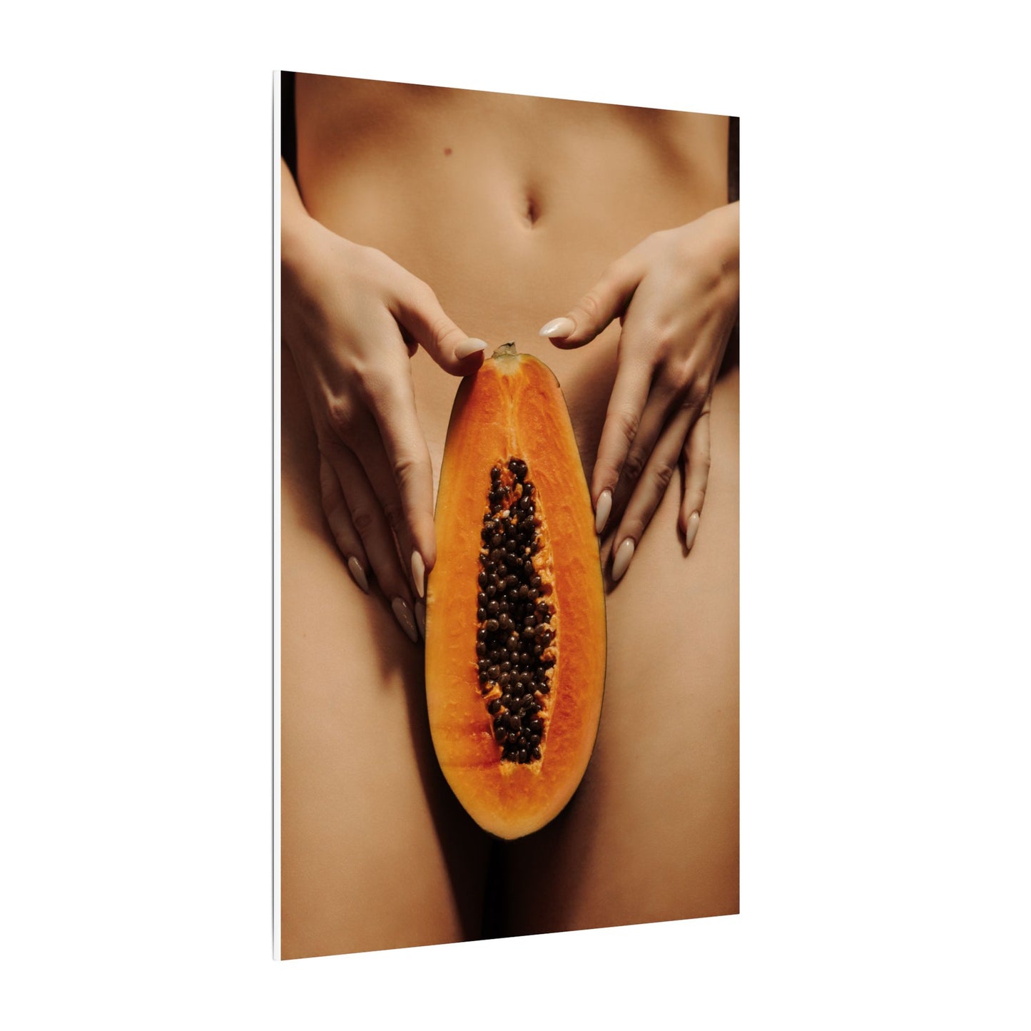 Sensual Papaya Photographic Print