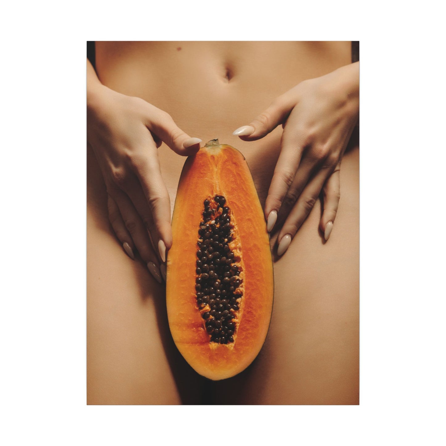 Sensual Papaya Photographic Print