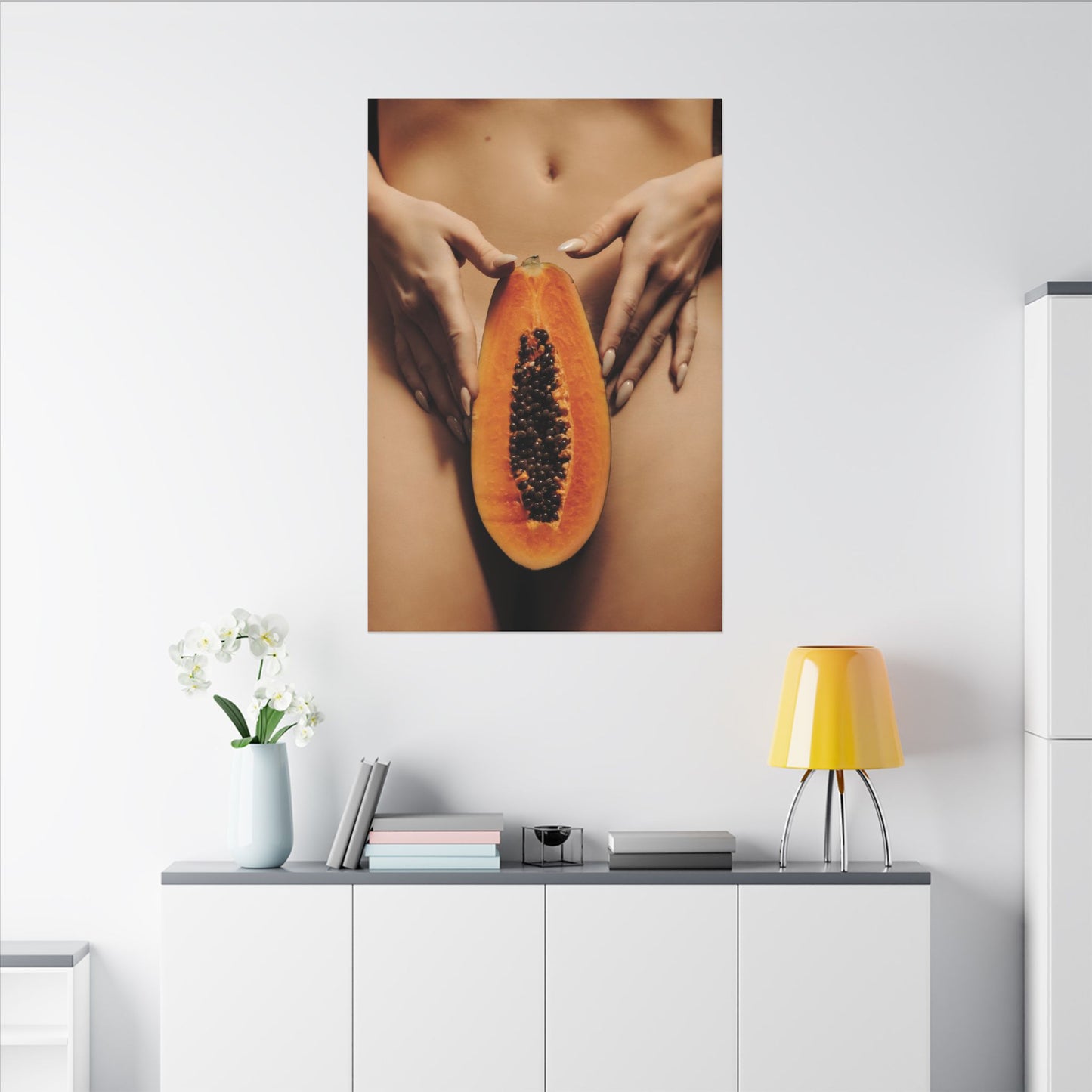 Sensual Papaya Photographic Print