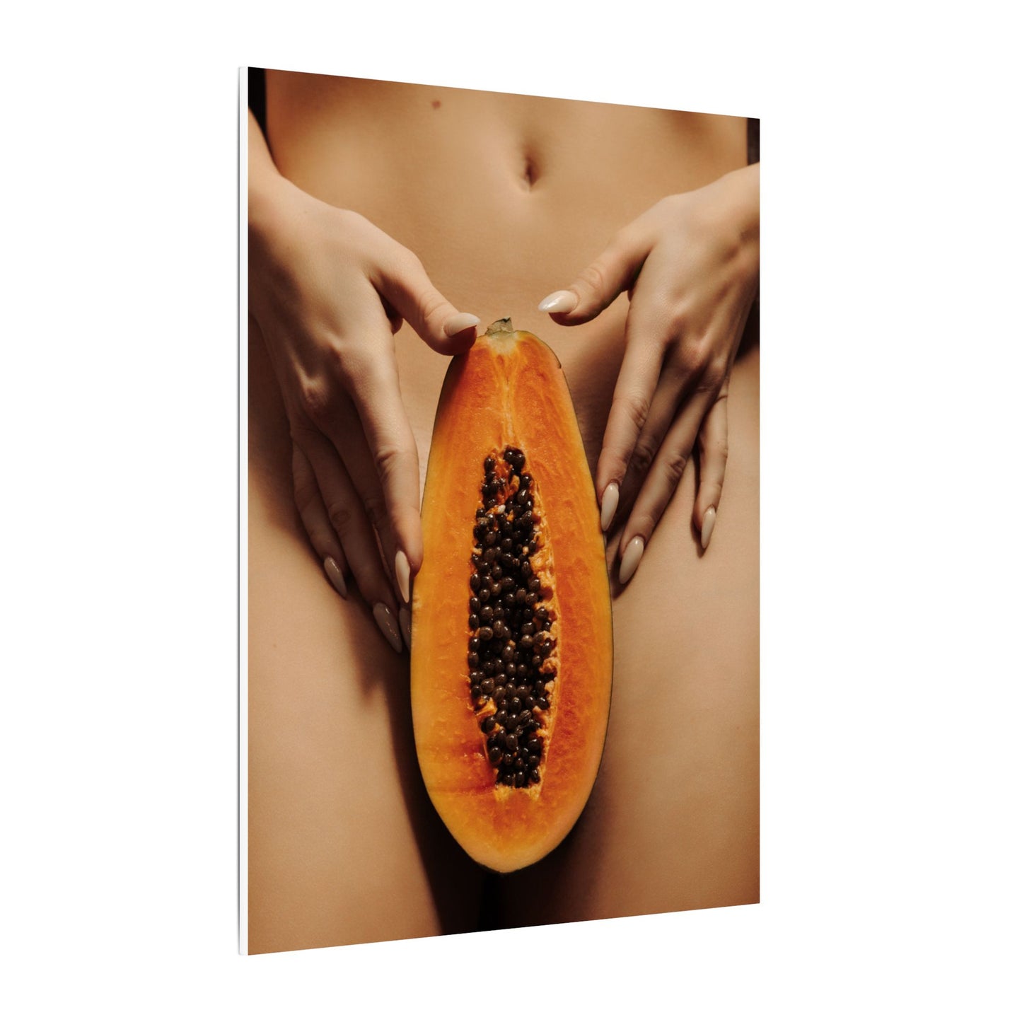 Sensual Papaya Photographic Print