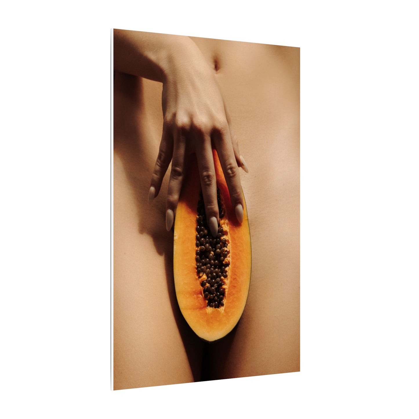 Sensual Papaya Art Canvas