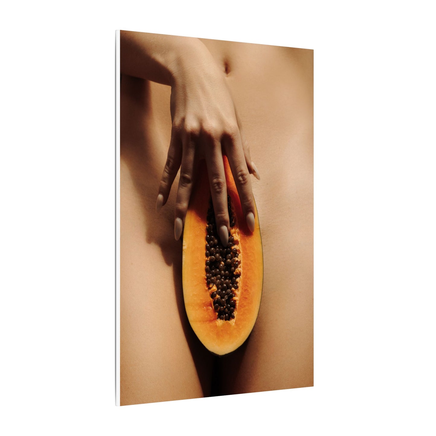 Sensual Papaya Art Canvas
