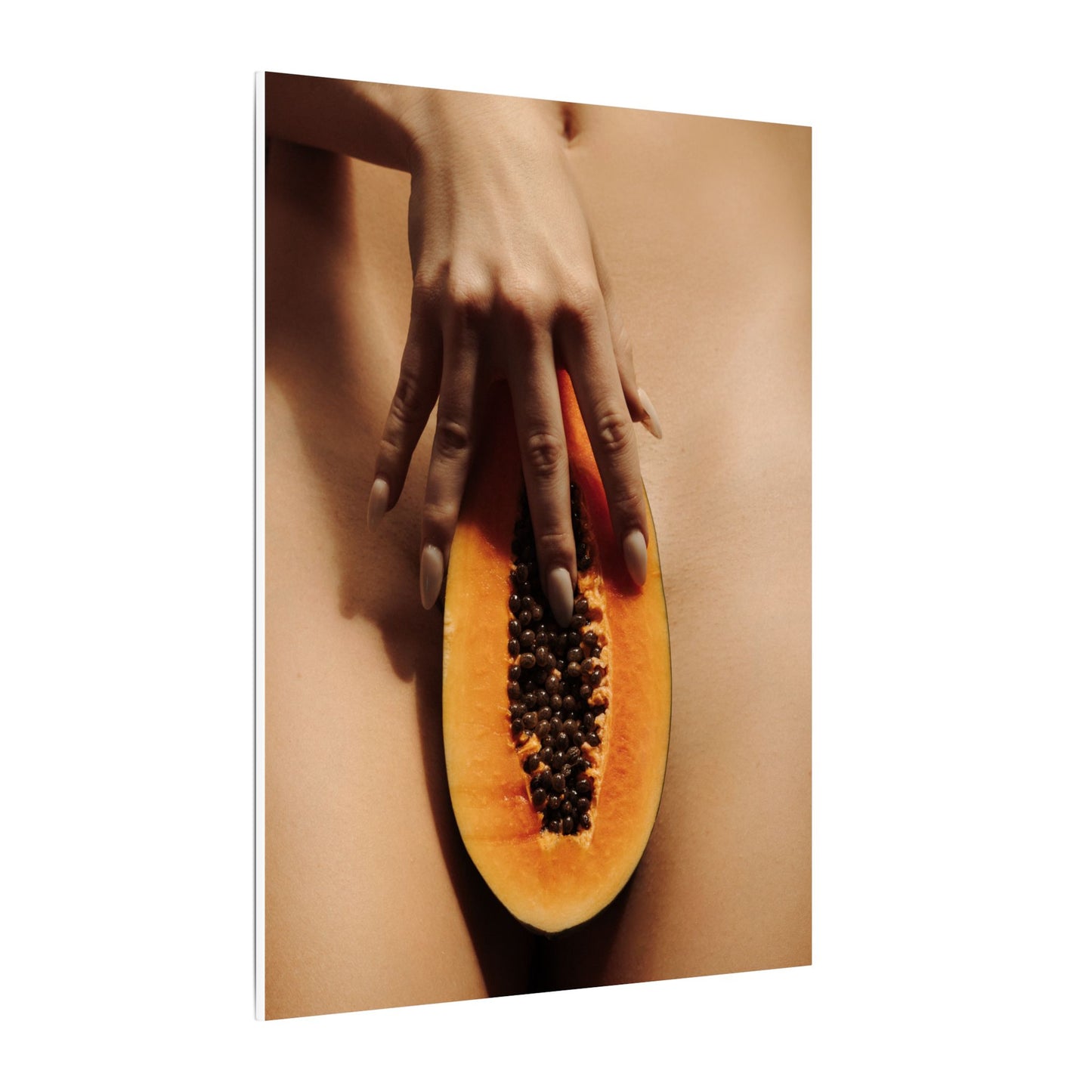 Sensual Papaya Art Canvas